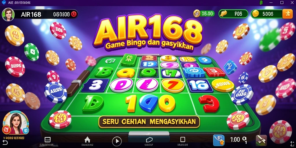 Tampilan gameplay Bingo yang menarik dan seru di AIR168.
