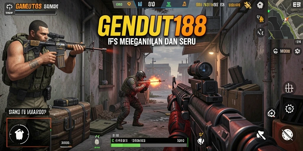 Tampilan gameplay intens dan menegangkan dari GENDUT188.