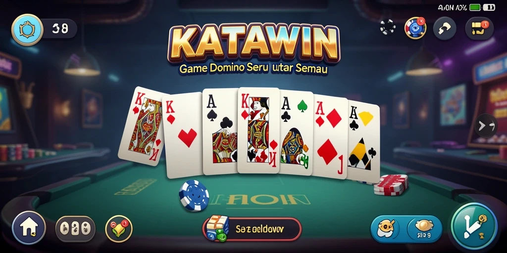 Tampilan bermain Domino yang seru dan interaktif.