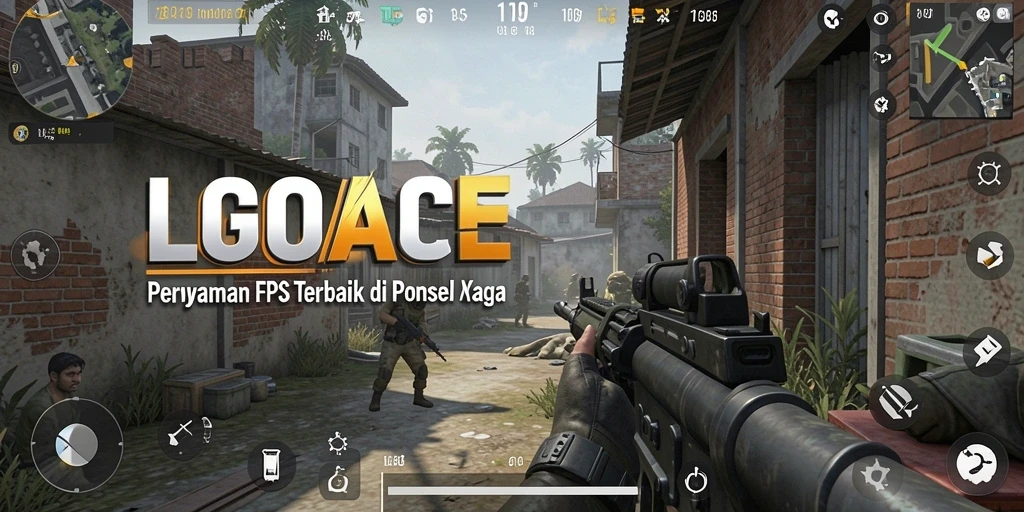 Gambaran aksi intens dalam gameplay FPS LGOACE yang menarik.