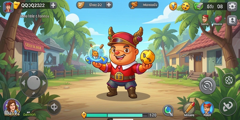 Tampilan gameplay seru dan interaktif di QQ222.