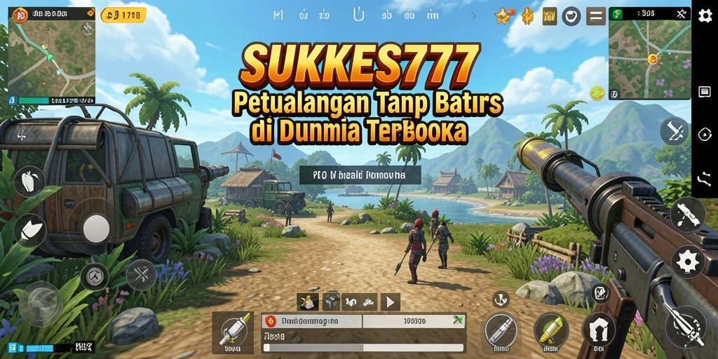 Tampilan utama gameplay SUKSES777 di dunia terbuka yang luas.