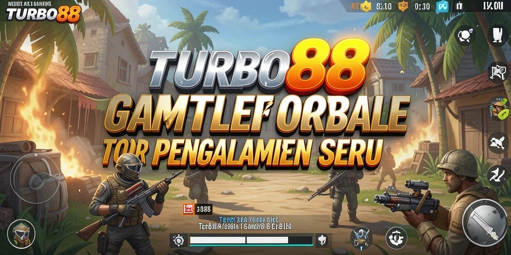 Tangkapan layar TURBO88 menunjukkan aksi mendebarkan dalam permainan Battle Royale.
