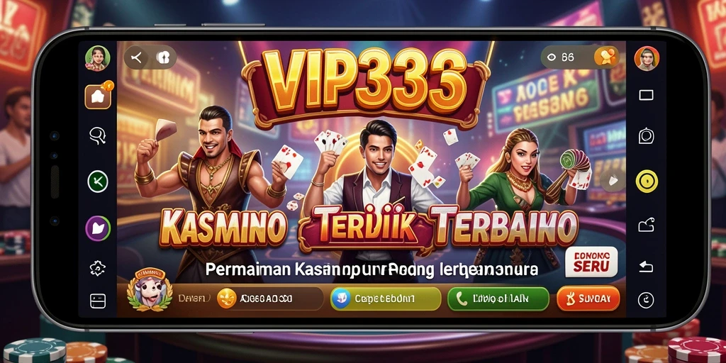 Tampilan menarik dari permainan Kasino VIP333 dengan berbagai pilihan menyenangkan.