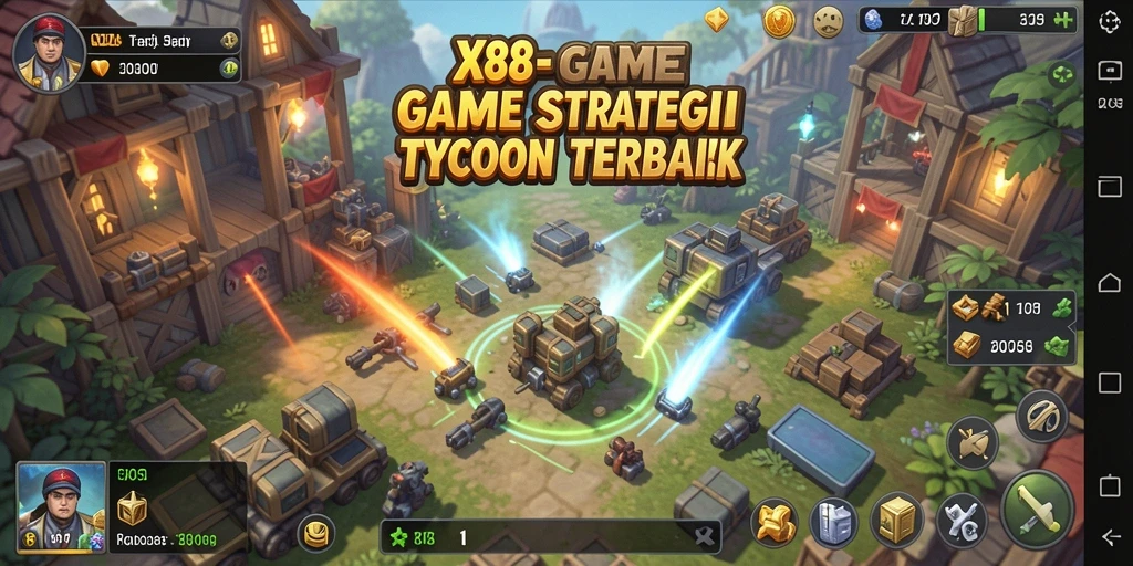 Tampilan gameplay X88 dengan grafik yang menawan dan antarmuka intuitif.