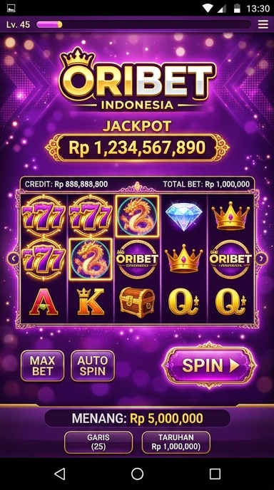 Antarmuka pengguna aplikasi oribet yang intuitif dan mudah dinavigasi.